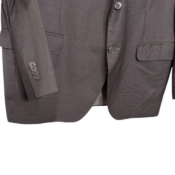 Peter Millar Size 46R Wool Sports Coat Blazer Jacket Gray‎ Classic Professional - Picture 6 of 11